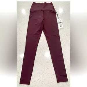 NWT GLYDER High Waist PURE Leggings Deep Plum- XS